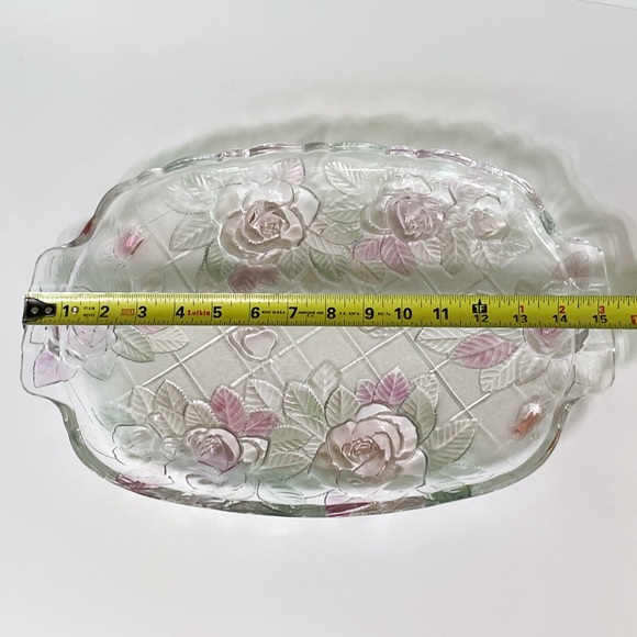 Vintage Floral Glass Plate - Picture 6 of 7